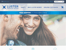 Tablet Screenshot of lusterpremiumwhite.com